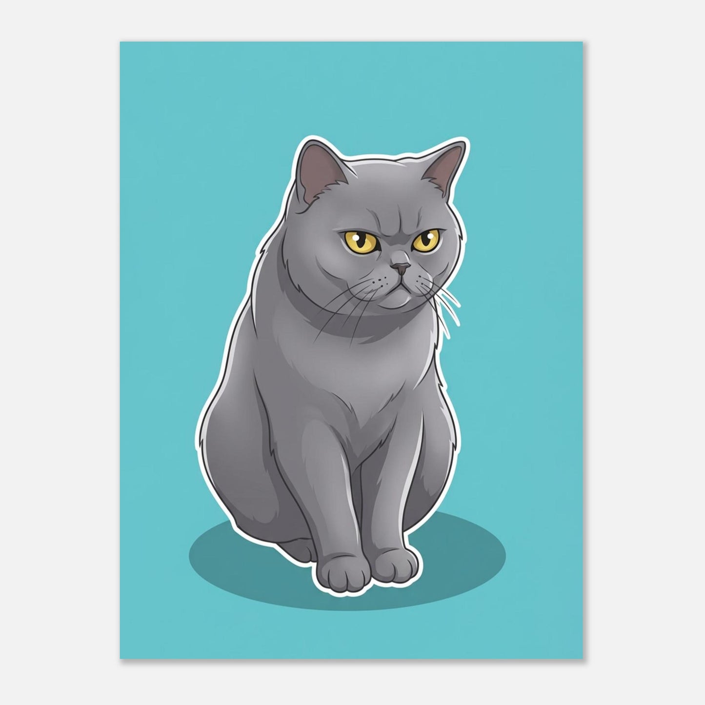 Gatos - Poster Semi-Brilho Premium