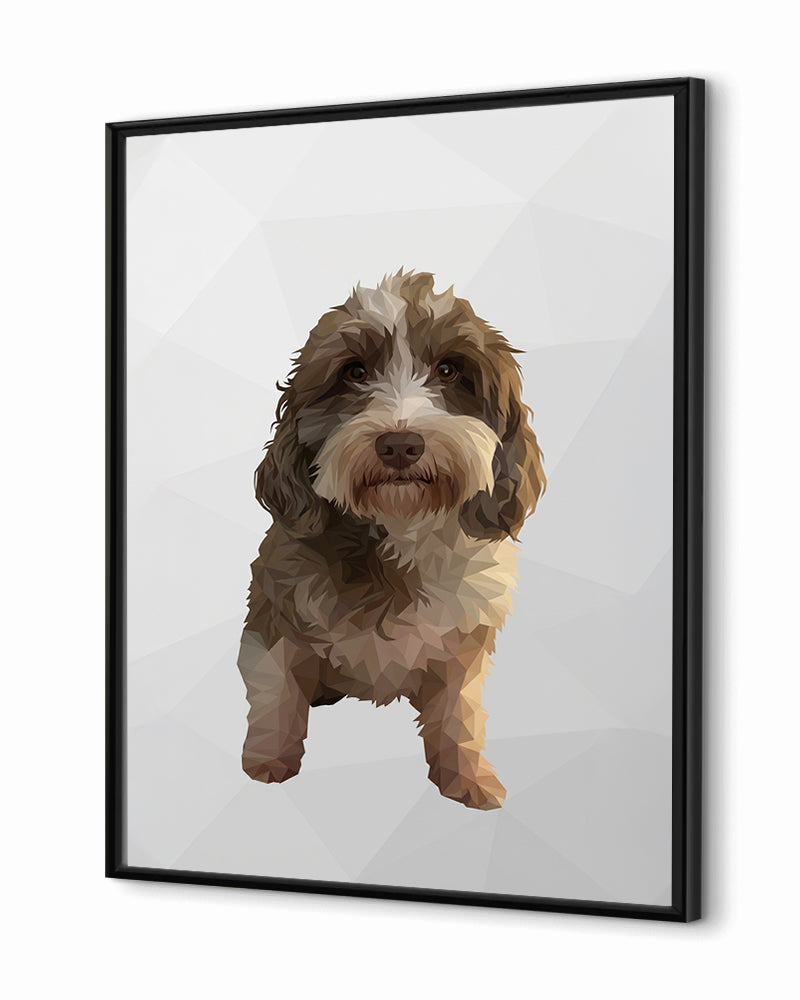 Cães - Poster com Moldura de Madeira Premium