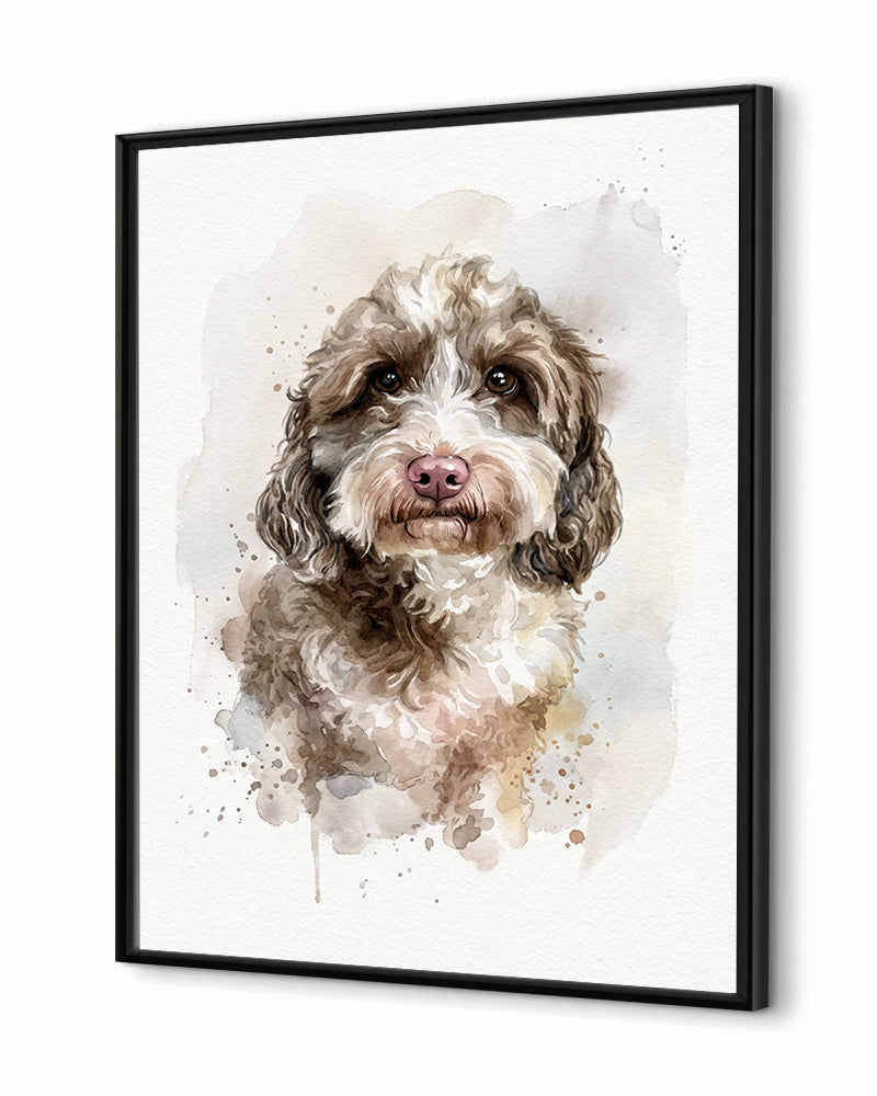 Cães - Poster com Moldura de Madeira Premium