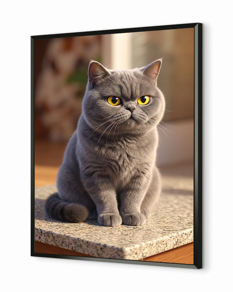 Gatos - Poster com Moldura Metálica Deluxe