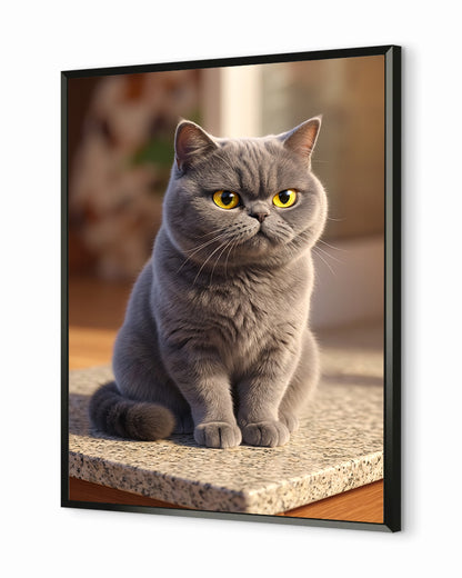 Gatos - Poster com Moldura Metálica Deluxe