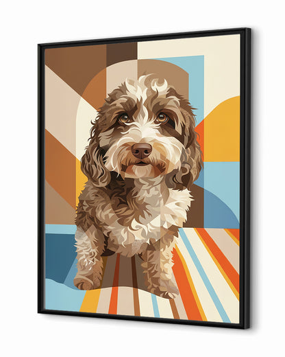 Cães - Poster com Moldura de Madeira Premium