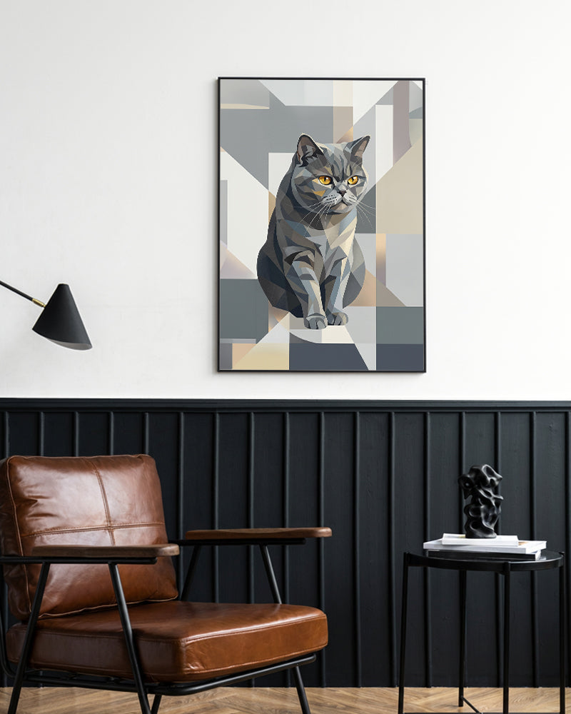 Gatos - Poster com Moldura Metálica Deluxe