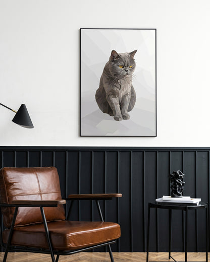 Gatos - Poster com Moldura Metálica Deluxe