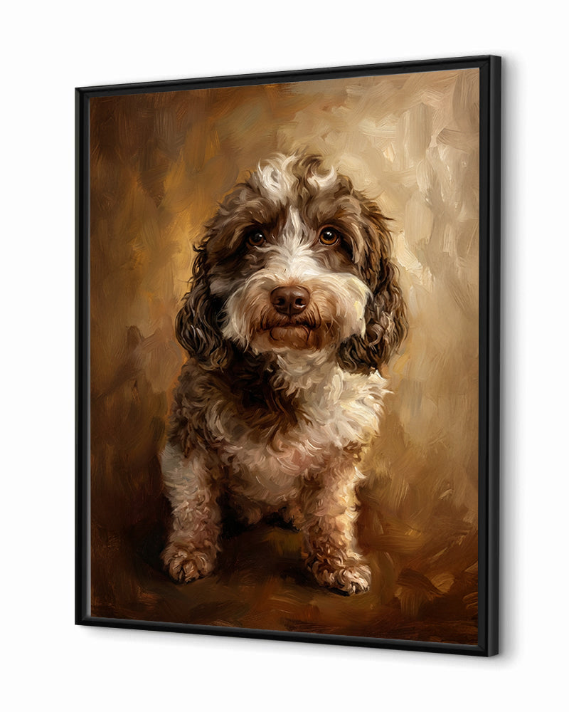 Cães - Poster com Moldura de Madeira Premium