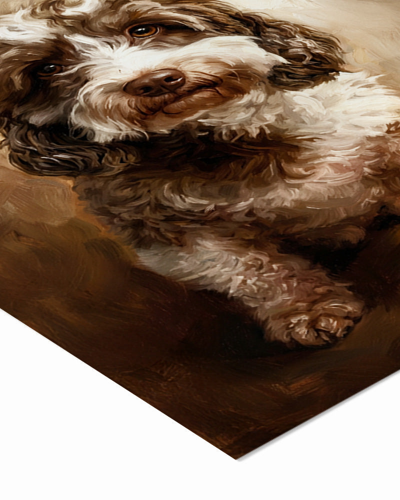 Cães - Poster com Moldura de Madeira Premium