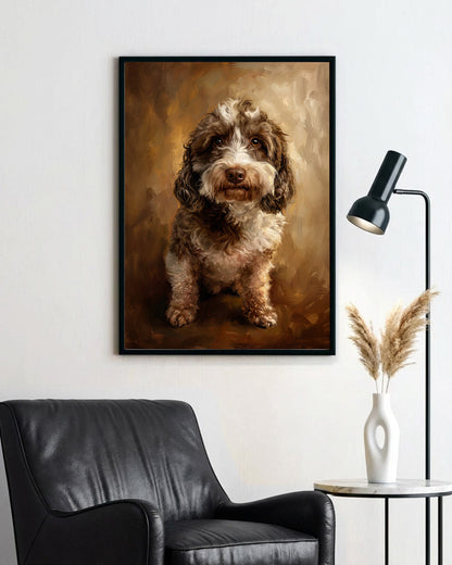 Cães - Poster com Moldura de Madeira Premium
