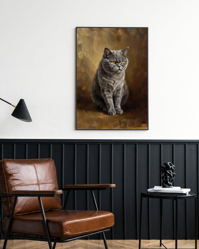 Gatos - Poster com Moldura Metálica Deluxe