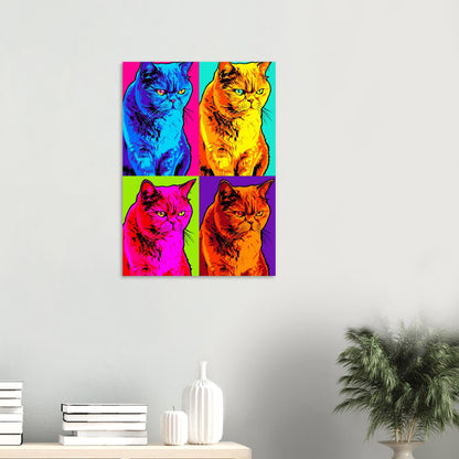 Gatos - Poster Semi-Brilho Premium