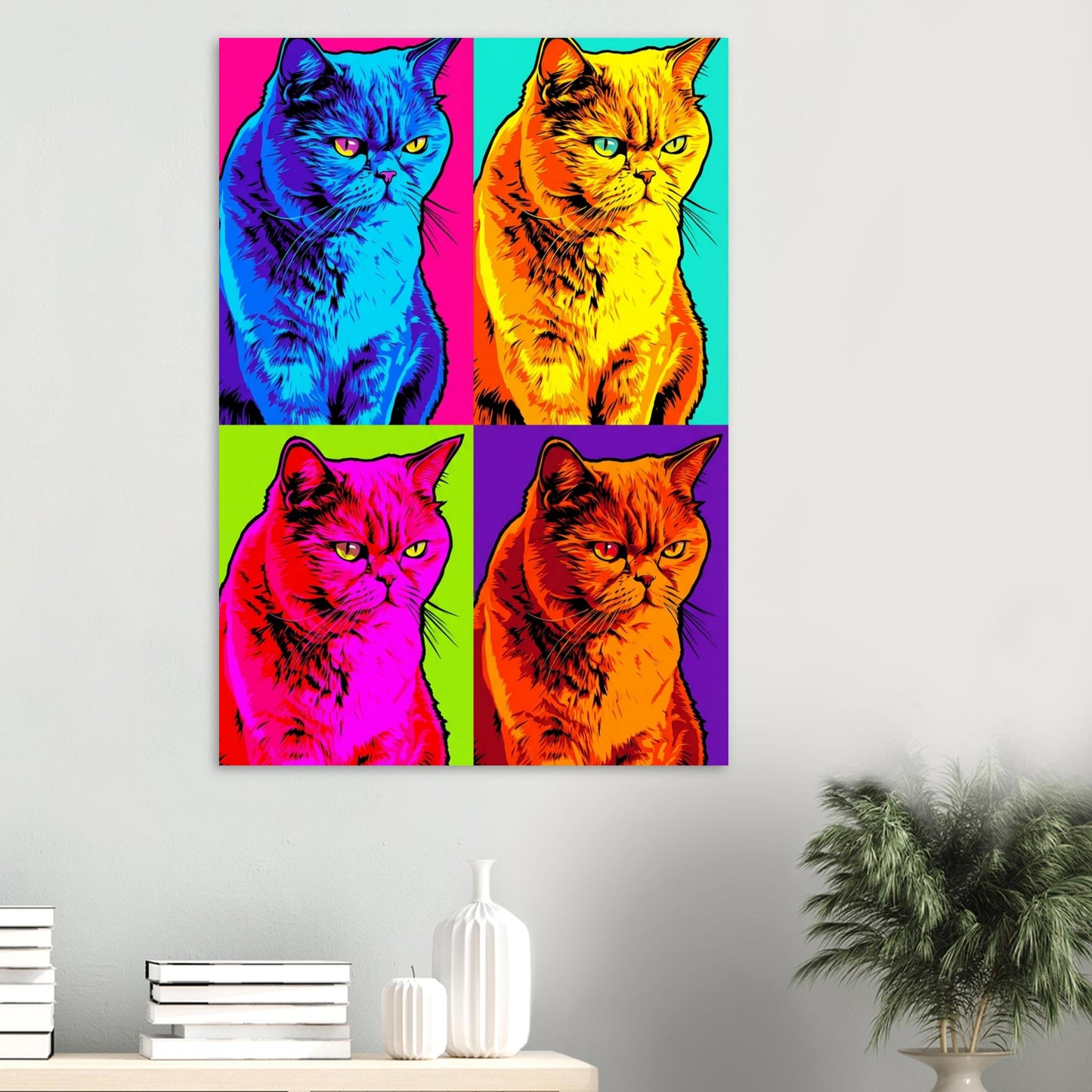 Gatos - Poster Semi-Brilho Premium