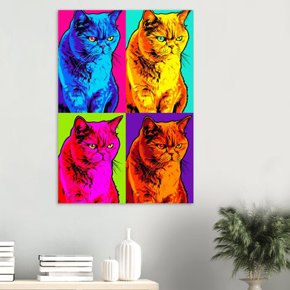 Gatos - Poster Semi-Brilho Premium