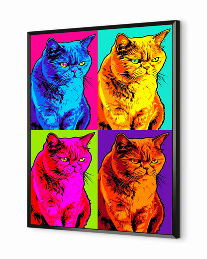 Gatos - Poster com Moldura Metálica Deluxe