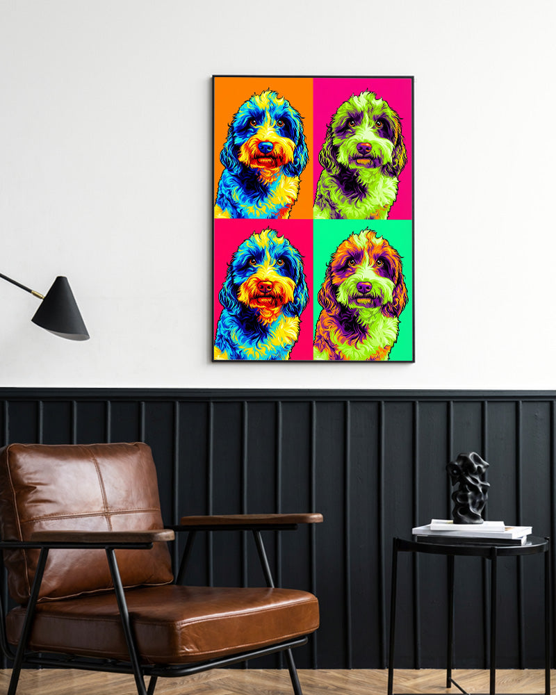 Cães - Poster com Moldura Metálica Deluxe