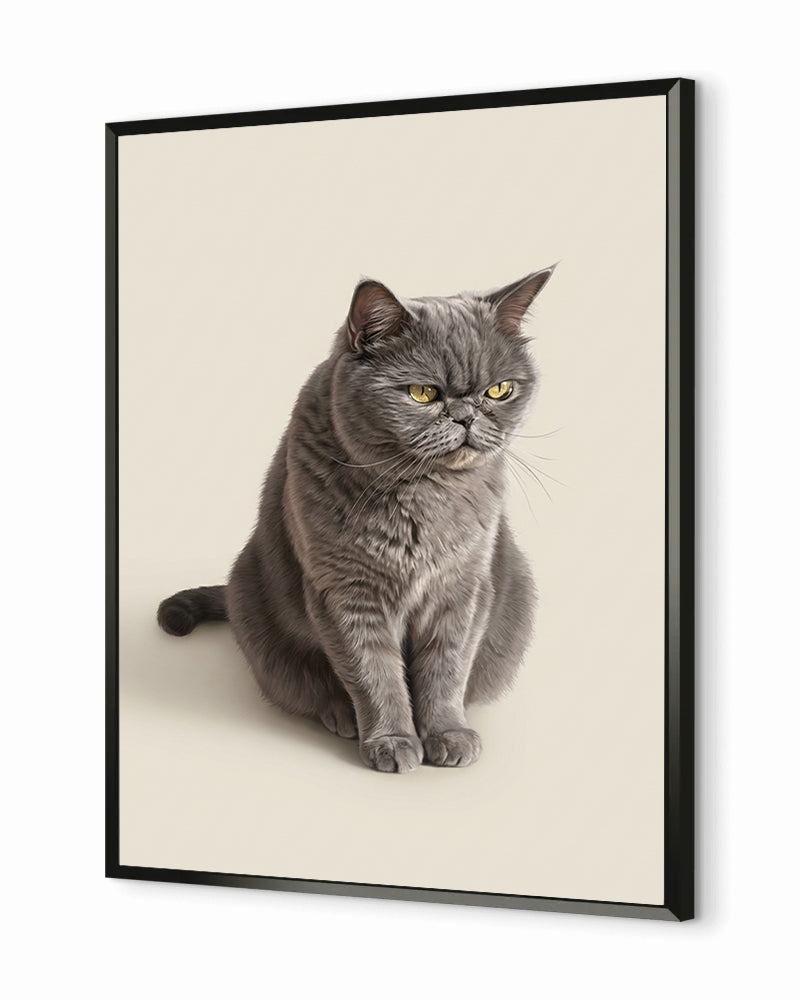 Gatos - Poster com Moldura Metálica Deluxe